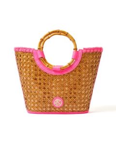Lilly Pulitzer Mini Grotto Cane Tote - Aura Pink