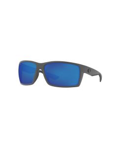 Costa Del Mar Reefton Sunglasses - (Frame) Matte Gray; (Lens) Blue Mirror, 580P