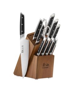 Cangshan 12-Piece AKKA Knife Block Set - Black