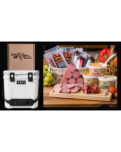 Echo Valley Meats Sausage, Cheese, & Snack Sticks w/Yeti Roadie 24 2.0