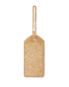 kate spade Silicone Luggage Tag - Gold Glitter