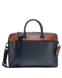 Cole Haan Damon Briefcase - Navy Blazer/British Tan
