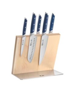 Cangshan 6-Piece AKKA Magnetic Maple Block Set - Blue