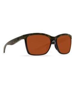 Costa Del Mar Anaa Sunglasses - (Frame) Olive Tortoise, Black; (Lens) Copper, Plastic 580P