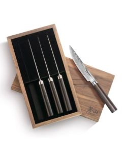 Cangshan 4-Piece HAKU Series Steak Knife Set w/Walnut Box