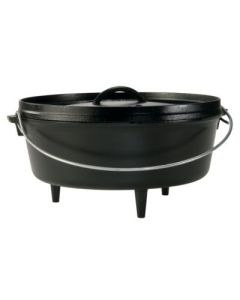 Lodge - 12-Inch, 6-Quart Cast Iron Camp Dutch Oven