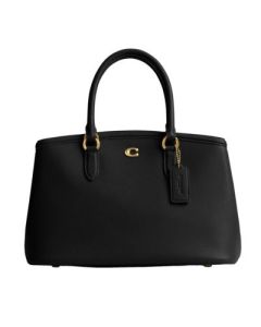 COACH Refined Pebble Leather Legacy Carryall 28 - Black/Brass