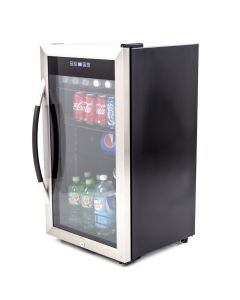Avanti - 108-Can Beverage Center - Stainless Steel