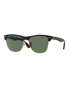 Ray-Ban Clubmaster Oversized Sunglasses - Matte Black Gold/Green