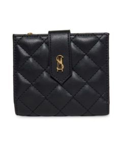 Steve Madden BJEM Quilted Bifold Card Case - Black