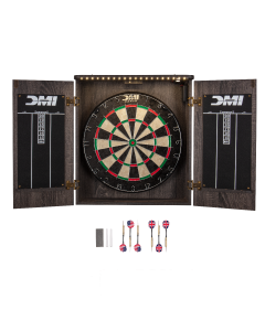 DMI Sports - Paris Lighted Dartboard Cabinet Set