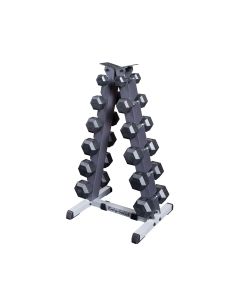 Body Solid Vertical Dumbbell Rack and Dumbbells