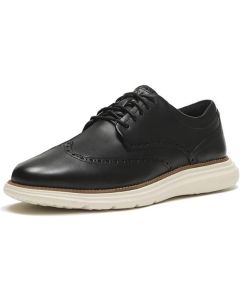 Cole Haan Men's Grand Ultra Wingtip Oxford - Black/Ivory