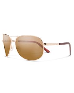 Suncloud Aviator Sunglasses - (Frame) Gold; (Lens) Brown