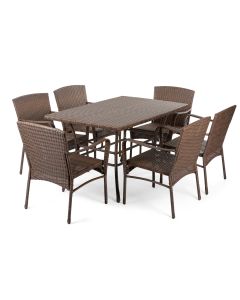 W Unlimited Simplicity Collection 7-Piece Outdoor Dining Set
