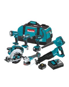 Makita 18V LXT® Lithium-Ion Cordless 7-Piece Combo Kit