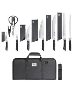 Cangshan 9-Piece Helena Series BBQ Knife Bag Set