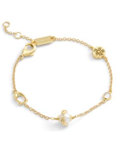 COACH Pearl Orb Bracelet - Cream/Gold