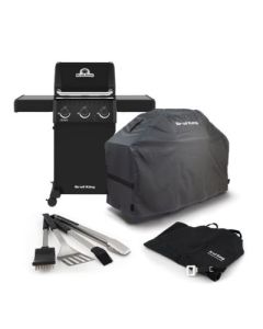 Broil King CROWN™ 310 Shadow LP Grill, Grill Tools, Apron, Cover