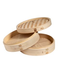Joyce Chen - 2-Tier Bamboo Steamer Baskets, 12-Inch
